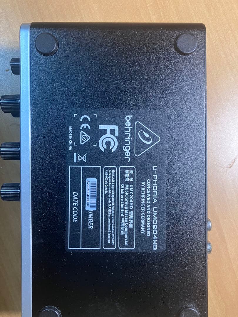 DTM・DAW Behringer U-PHORIA UMC204HD