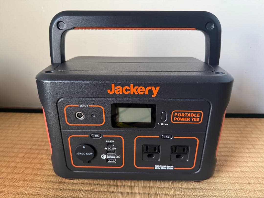 Jackery ポータブル電源 708　ジャクリ 防災グッズ