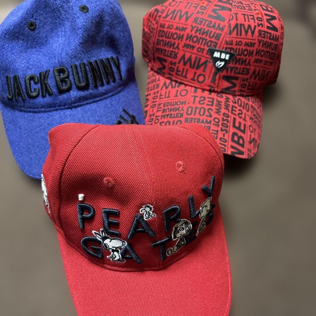 パーリーゲイツ・マスターバニー・JACK BUNNY キャップ 3点セット