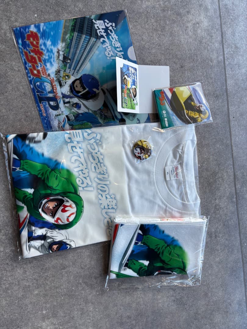 モンキーターン　tシャツ タオルバッジメモ帳クリアファイル使用済QUO平和島