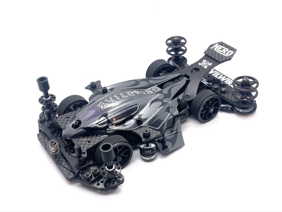 ミニ四駆　完成品　未使用　MSフレキ　デュアルリッジ　フルカスタム　レース車両