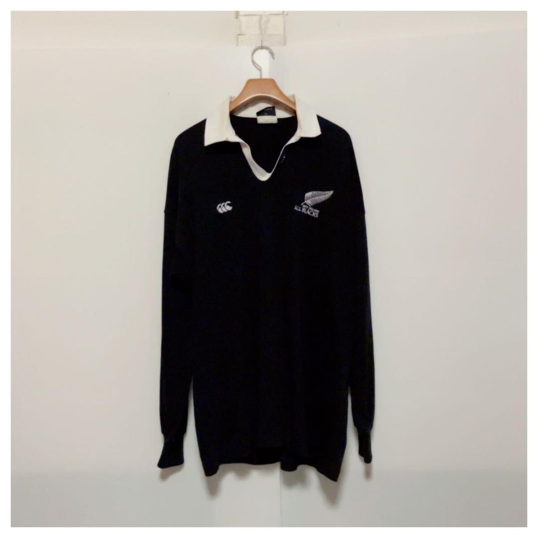 カンタベリー ALL BLACKS ニュージーランド ラガーシャツ L