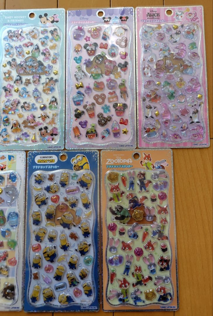 キャラクター プチドロップステッカー セット