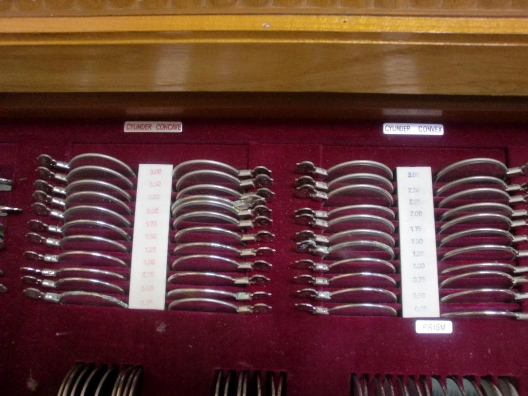 木製　検視レンズケース 　昭和レトロ　珍品