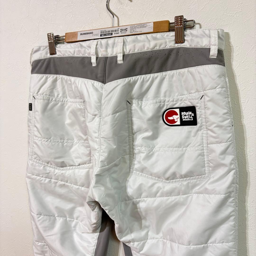 【rough&swell】中綿パデットパンツ　ゴルフ　メンズＸＬ　ホワイト