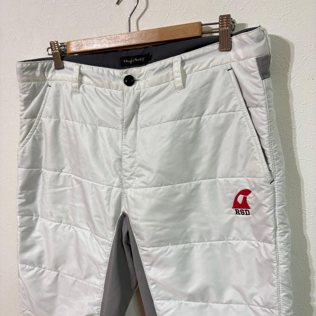 【rough&swell】中綿パデットパンツ　ゴルフ　メンズＸＬ　ホワイト