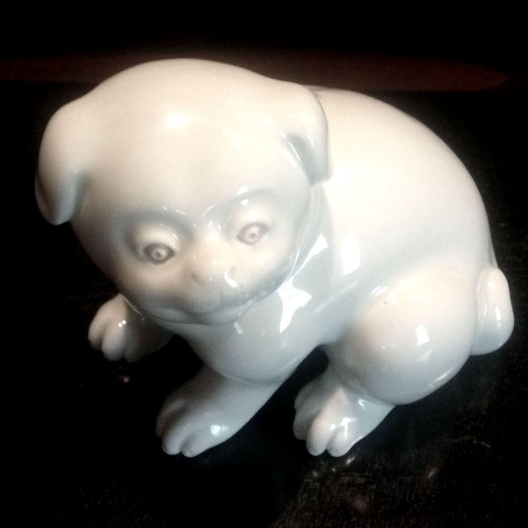 海を渡り、英国で百年以上座り続けた仔犬！明治期 平戸焼 招き猫ネコ古伊万里九谷