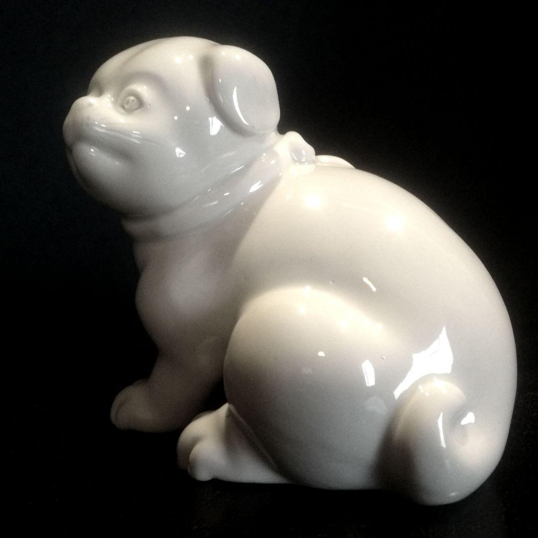 海を渡り、英国で百年以上座り続けた仔犬！明治期 平戸焼 招き猫ネコ古伊万里九谷