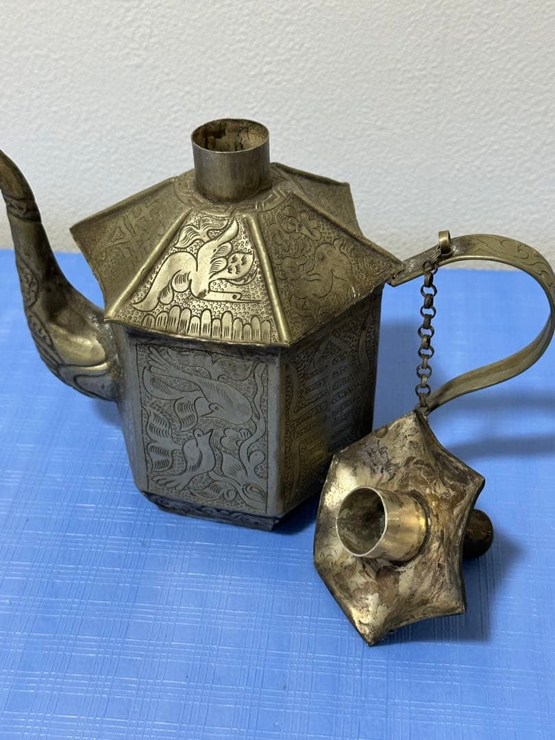 中国清時代 金属製水注