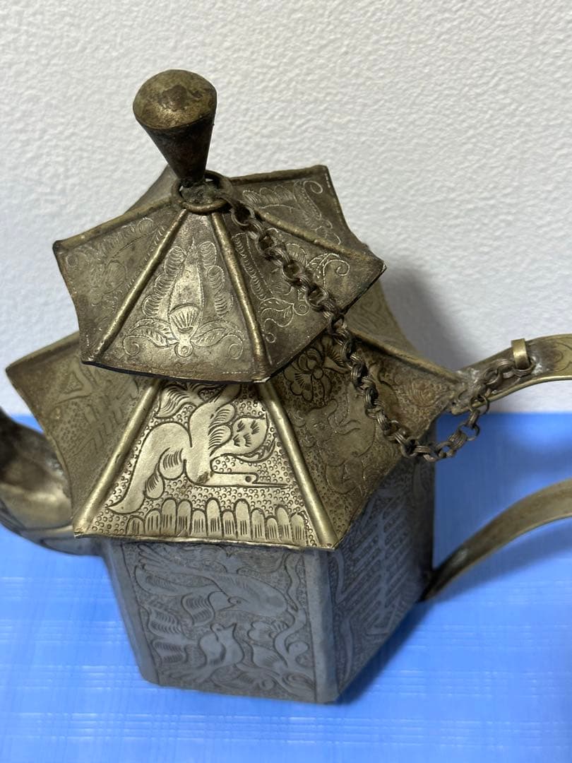 中国清時代 金属製水注