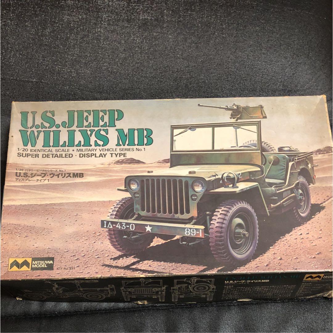 ジープ プラモデル ウイリスMB ディスプレータイプ1