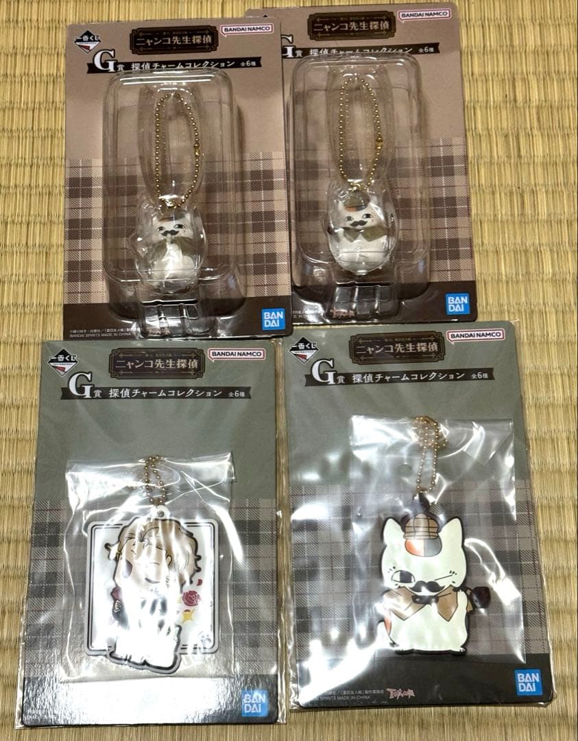 夏目友人帳　ニャンコ先生　チャーム　キーホルダー　ラバー　フィギュア　夏目