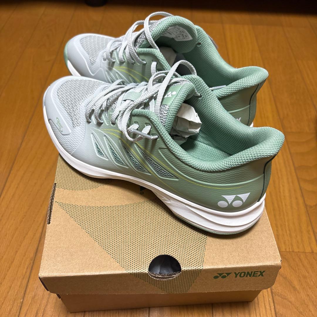 YONEX テニスシューズ グレー/ペールグリーン