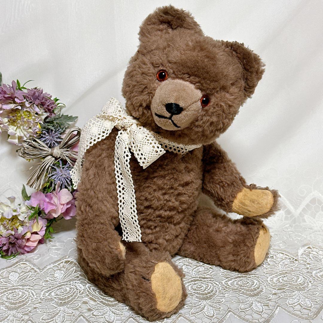 まんまる君 様❤️大きめ　ブラウンドイツベア❤️ アンティークベア　テディベア