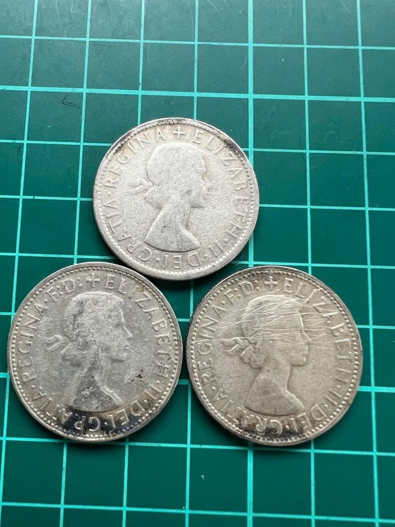 外国銀貨　オーストラリア銀貨　3年号