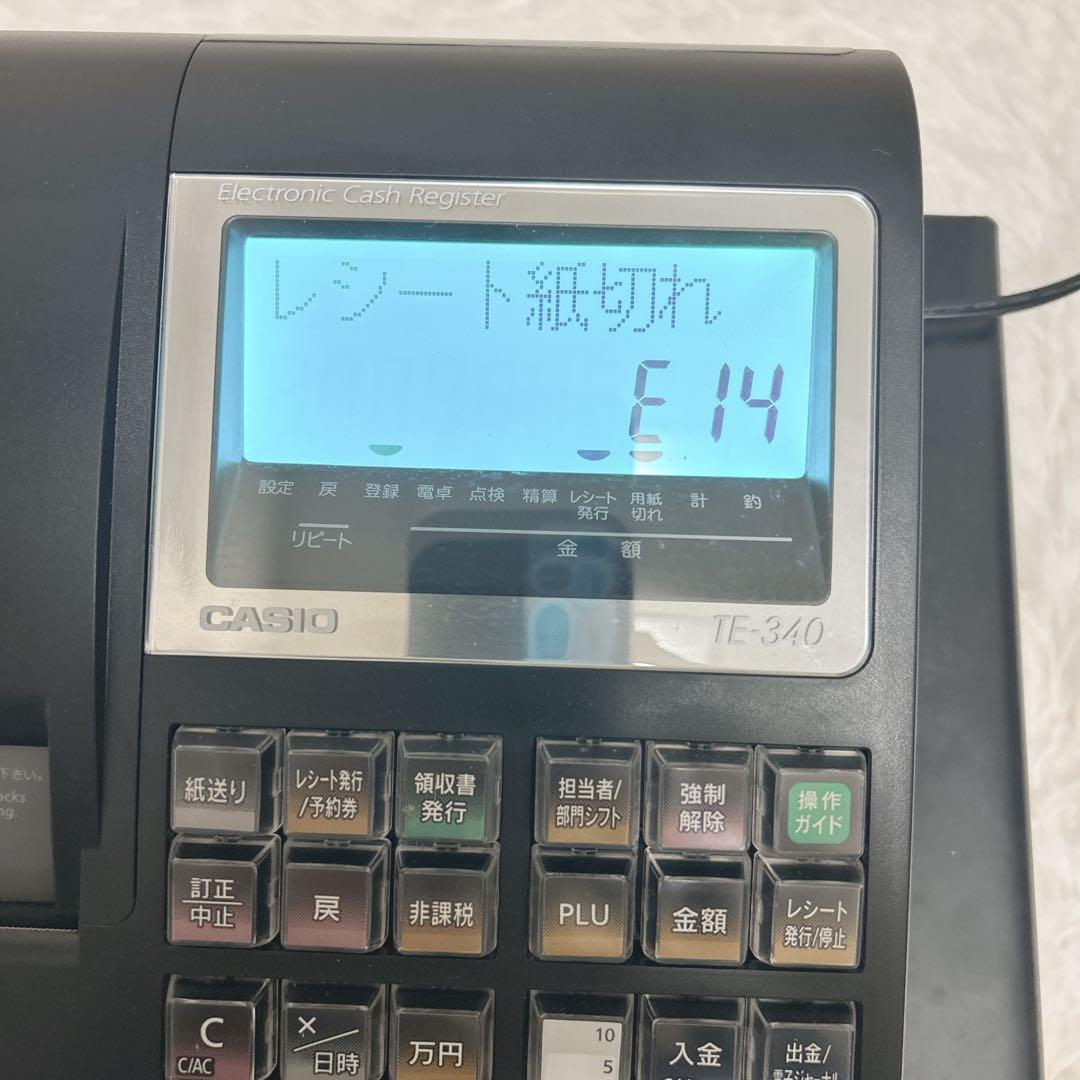 CASIO 電子レジスター TE-340 通電確認済み