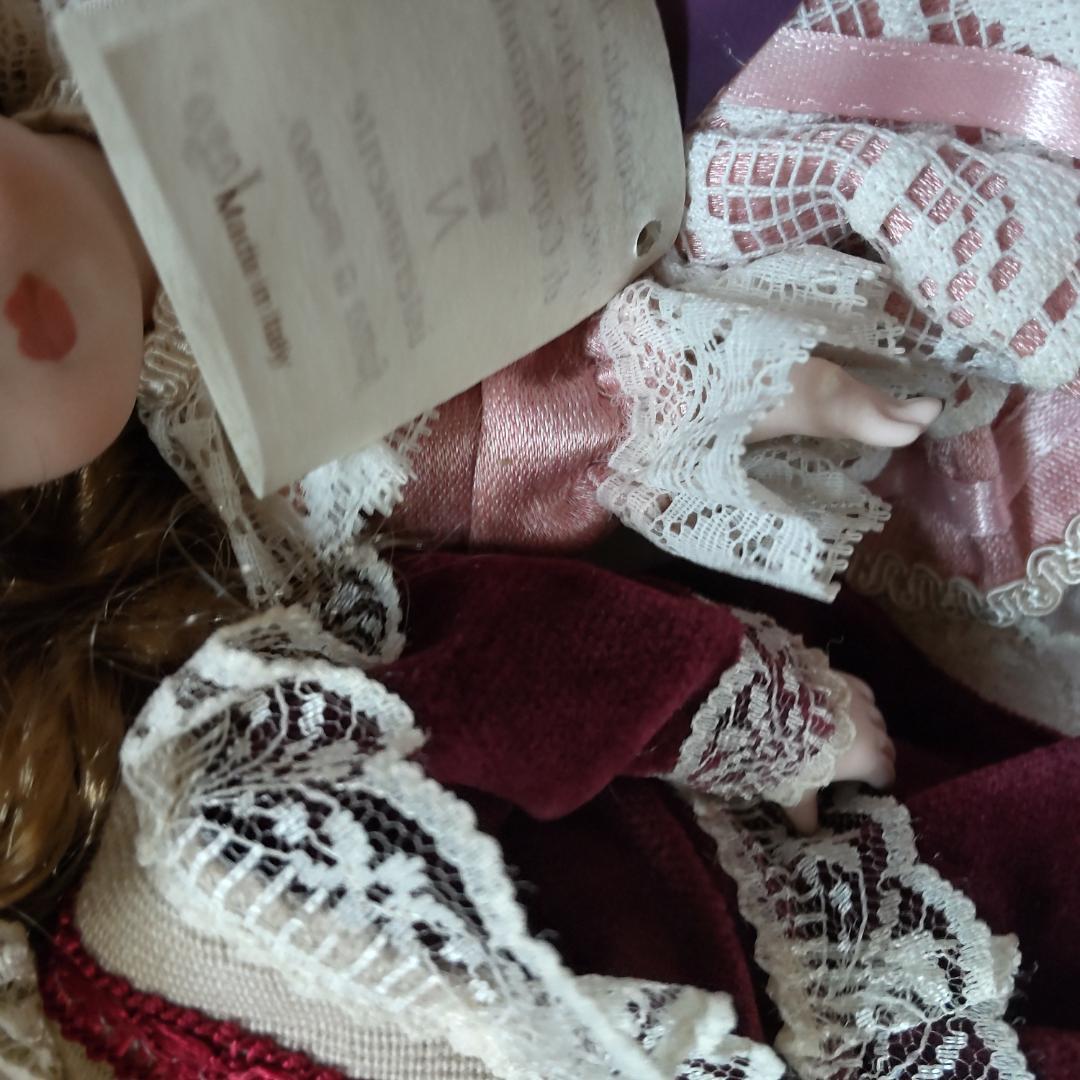 人形　2体　イタリア製　ドール　ヴィンテージ　西洋人形　ビスクドール