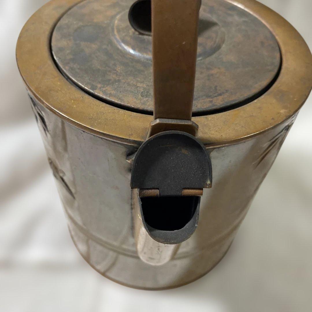 J-49 水注やかん　水次やかん　銅製　薬缶　茶道具　古道具　美術品　工芸品