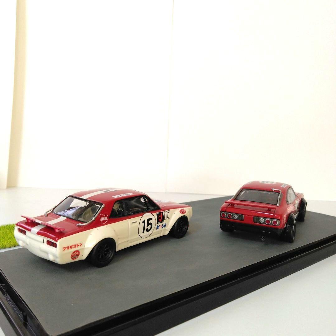 京商　サバンナ RXー3　 スカイラインGTーR ミニカーセット 1/43
