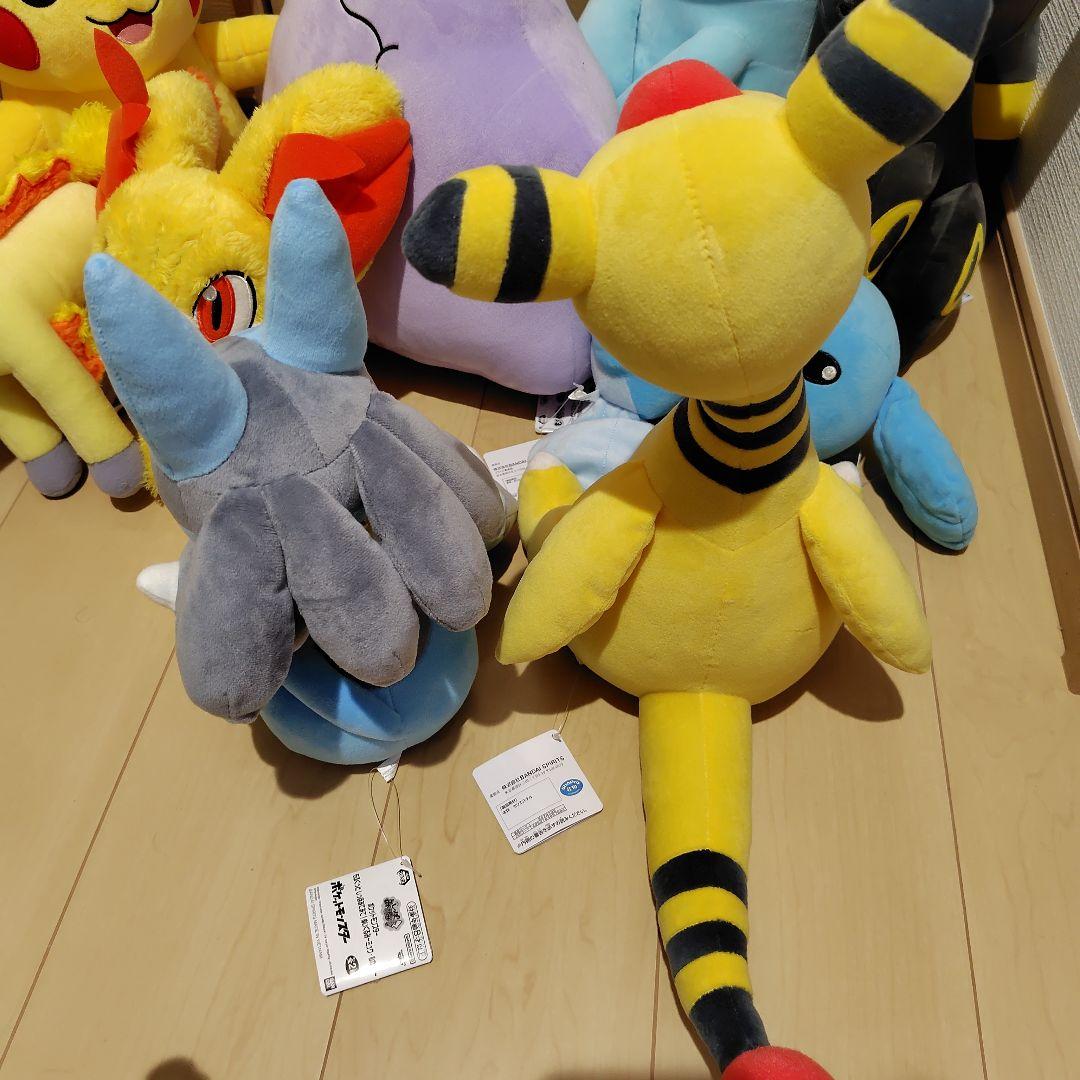 新品タグ付き ポケモン 12点セット ぬいぐるみ ルカリオ ブラッキー など