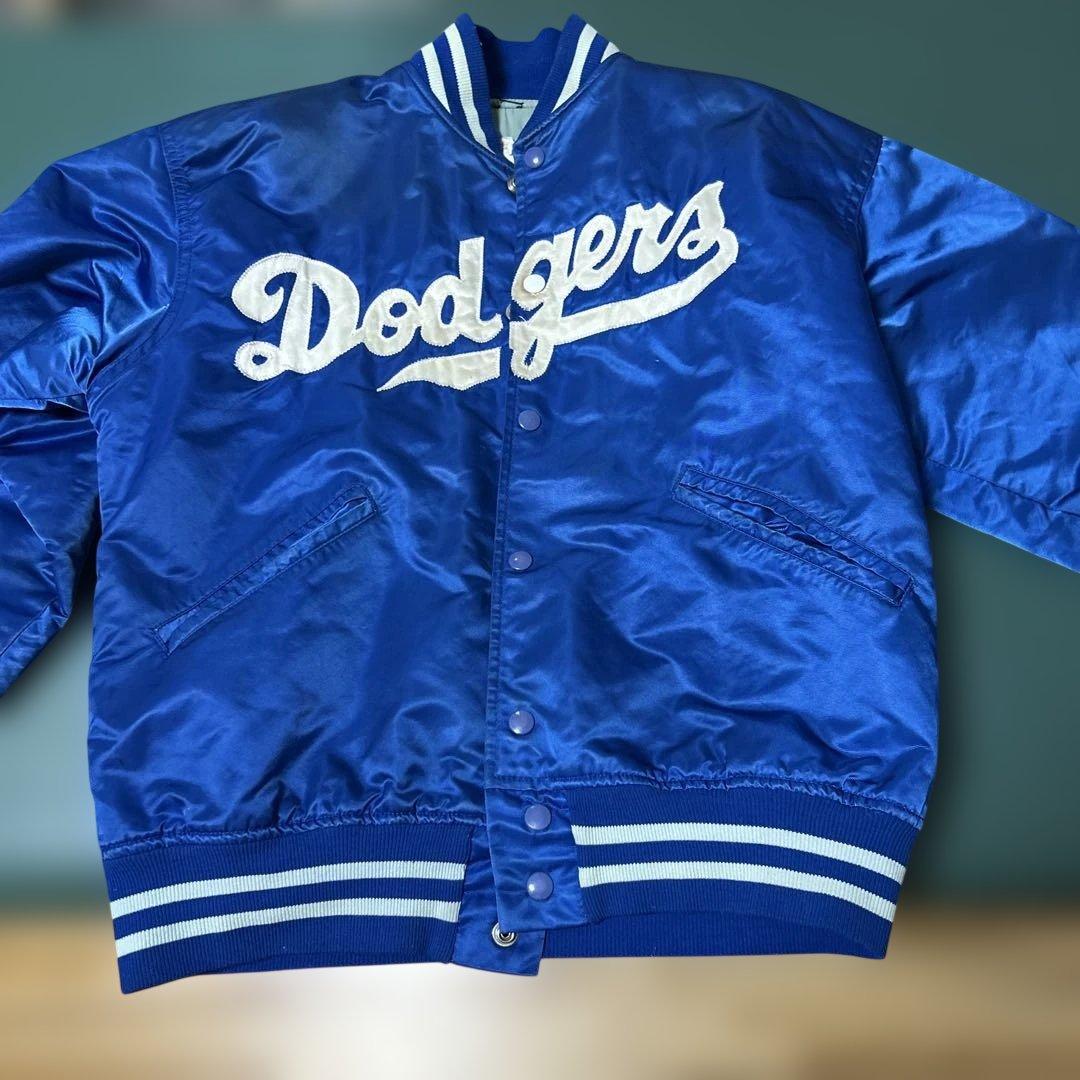 値下げ80s USA MLB公認Dodgers フェルコ　スタジアムジャンバーM