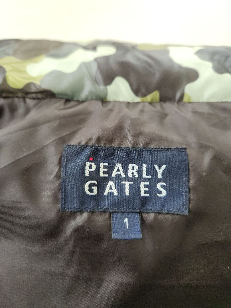 PEARLY GATESパーリーゲイツ【再々値下げ】ダウンベスト メンズS 迷彩