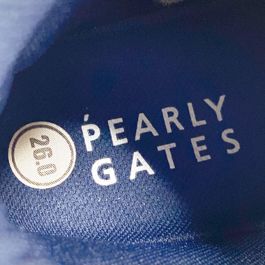 【未使用】PEARLY GATES ネイビー ハイカットゴルフシューズ 26