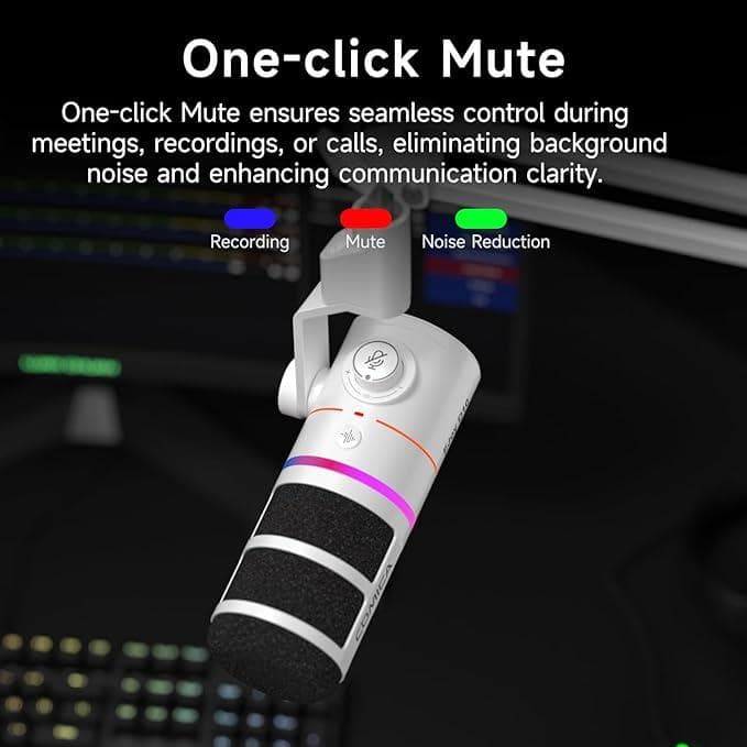 COMICA ダイナミックマイク USB/XLR EJoy D10 有線　白色