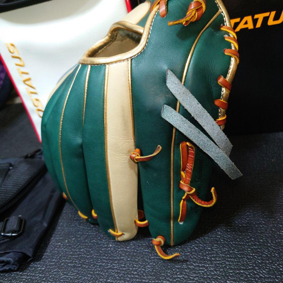 ZETT PROSTATUS 軟式グローブ グリーン/ベージュ