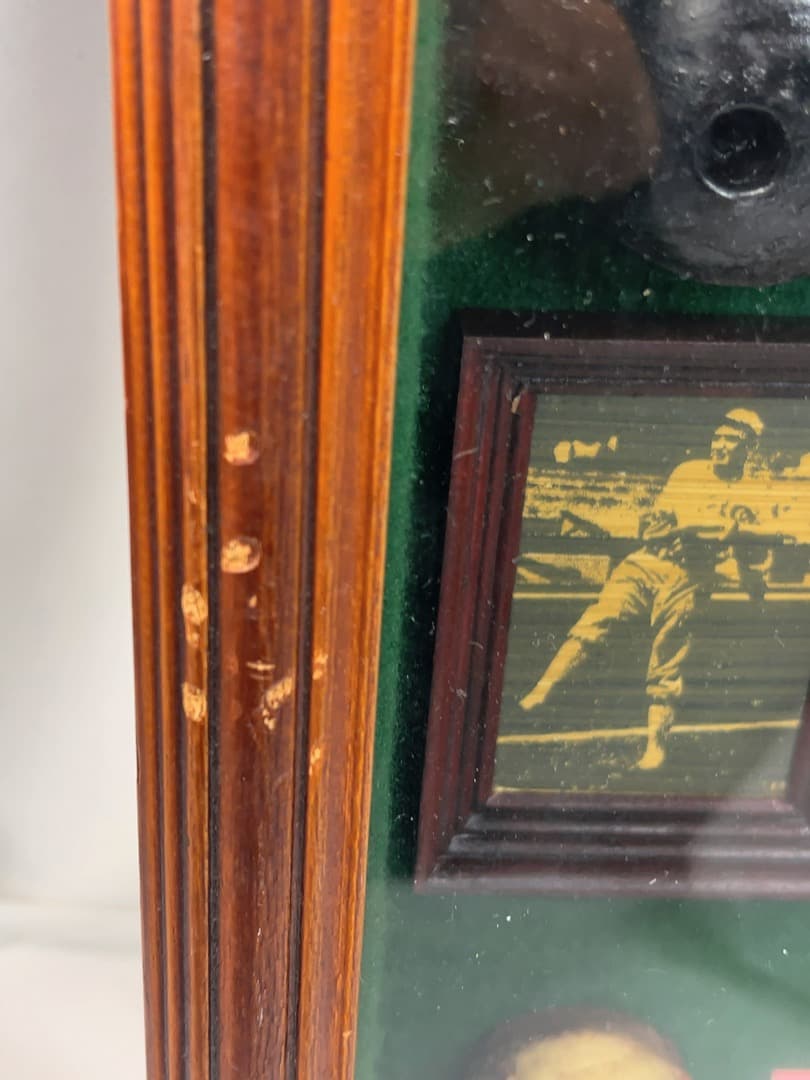 大リーグ ガラス額入り 記念品 ベーブ・ルース 1957 ベースボール