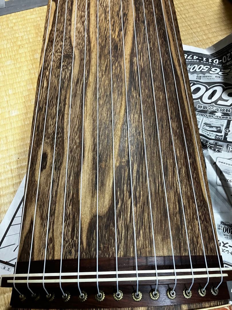 箏セット　すだれ彫　送料込み