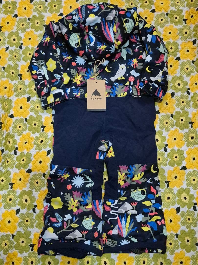 3T 美品 スノーボードウェア 子供 つなぎ 紺 カラフル バートン used