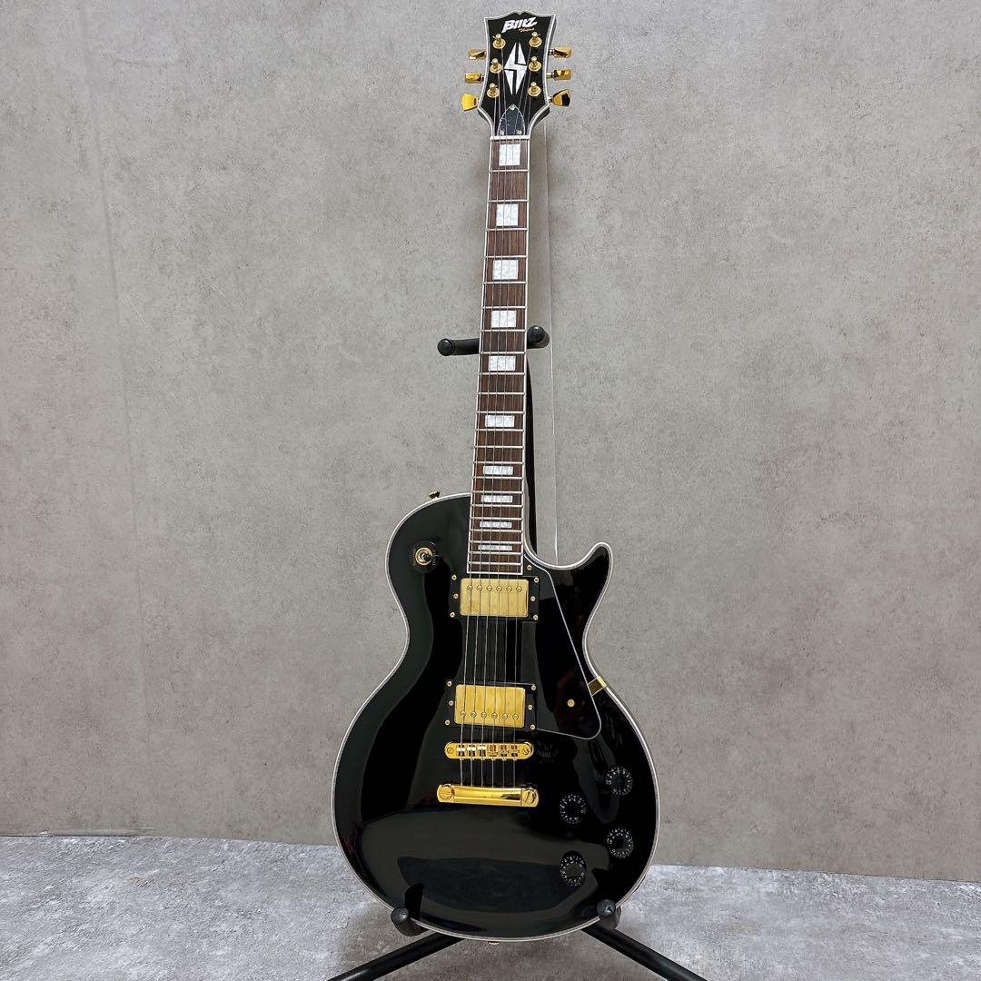 ARIA ブリッツ レスポールカスタム ぼっちざろっく エレキギター 黒金