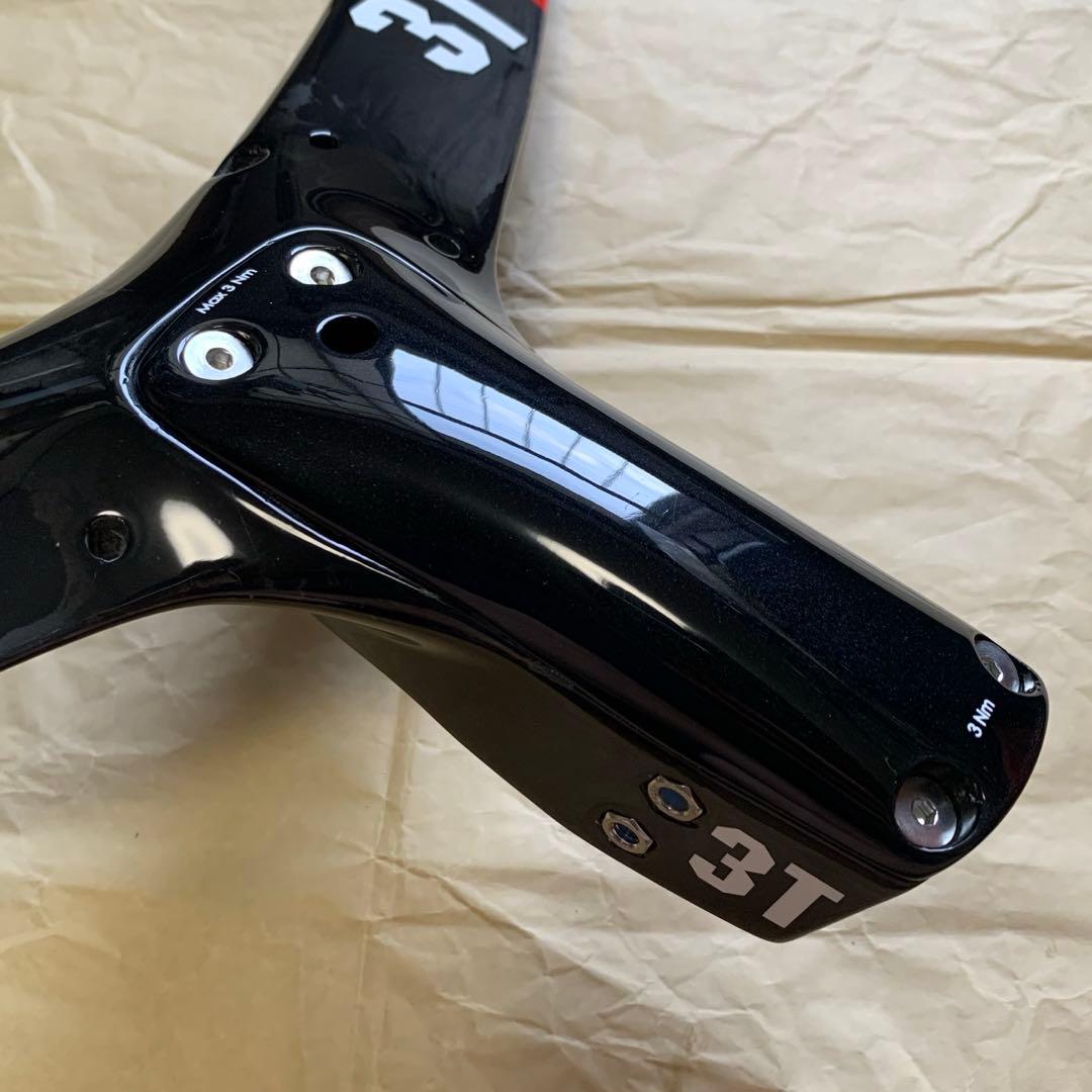 3t カーボンハンドル ベースバー ステム一体型 ピストバイク トリプルティー