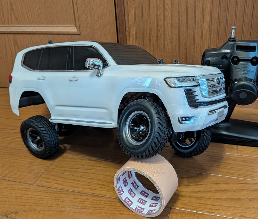 タミヤCC-02 ランドクルーザー300　メカ付　フルベア　オプション付