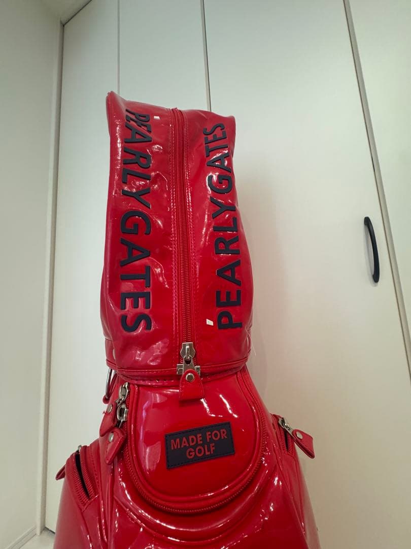 パーリーゲイツ 【定番】エナメル キャディバッグ (46インチ対応)