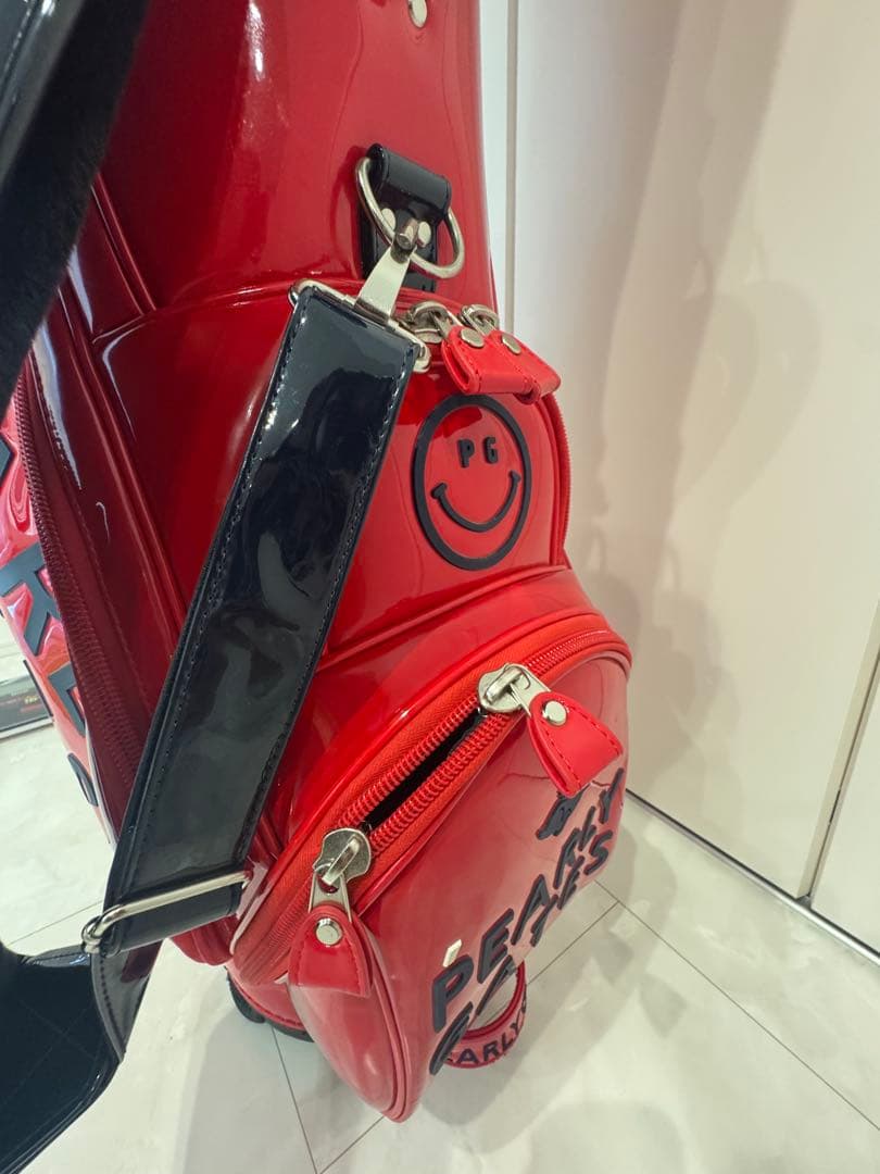 パーリーゲイツ 【定番】エナメル キャディバッグ (46インチ対応)