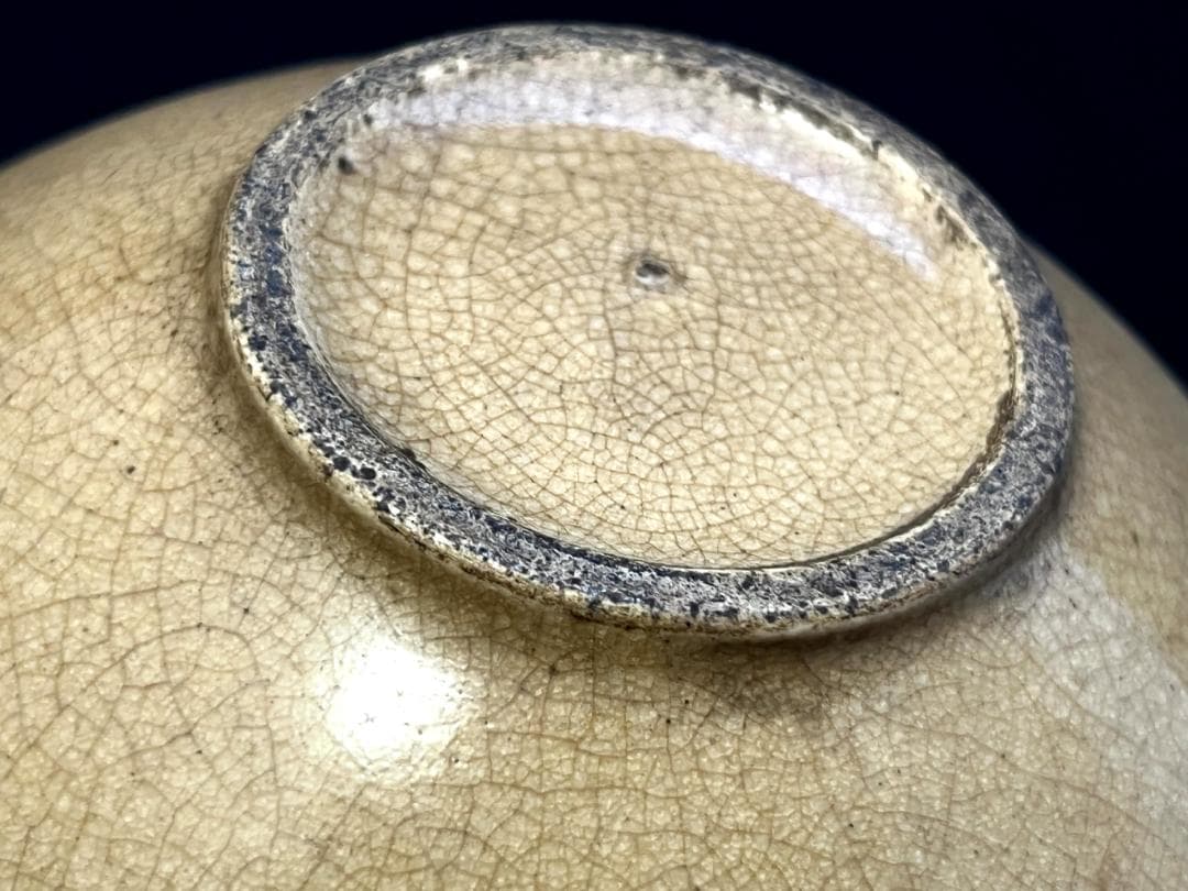 茶碗■お茶の先生所蔵品 平茶碗 李朝茶碗 白磁粉引 雨漏り手 時代物 骨董品■