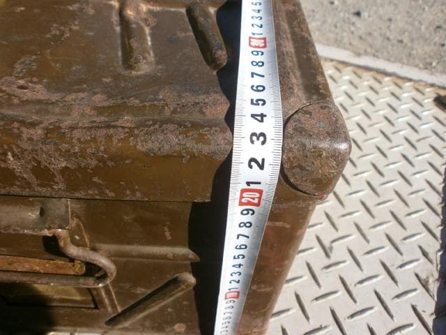 旧日本軍　将校　軍用トランク メタルケース 第5676部隊