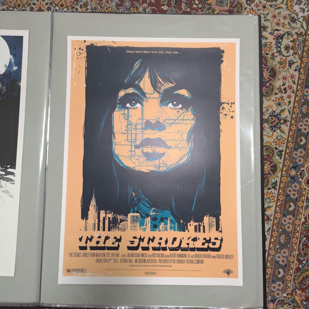 Readiohead / The Strokes 海外コンサートポスターセット