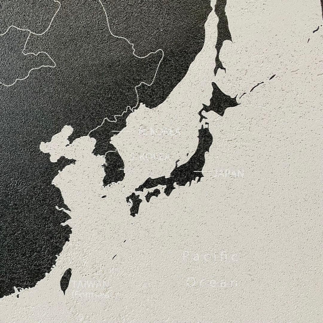 【美品】BoConcept 世界地図 アート 100×180 コンクリート 希少