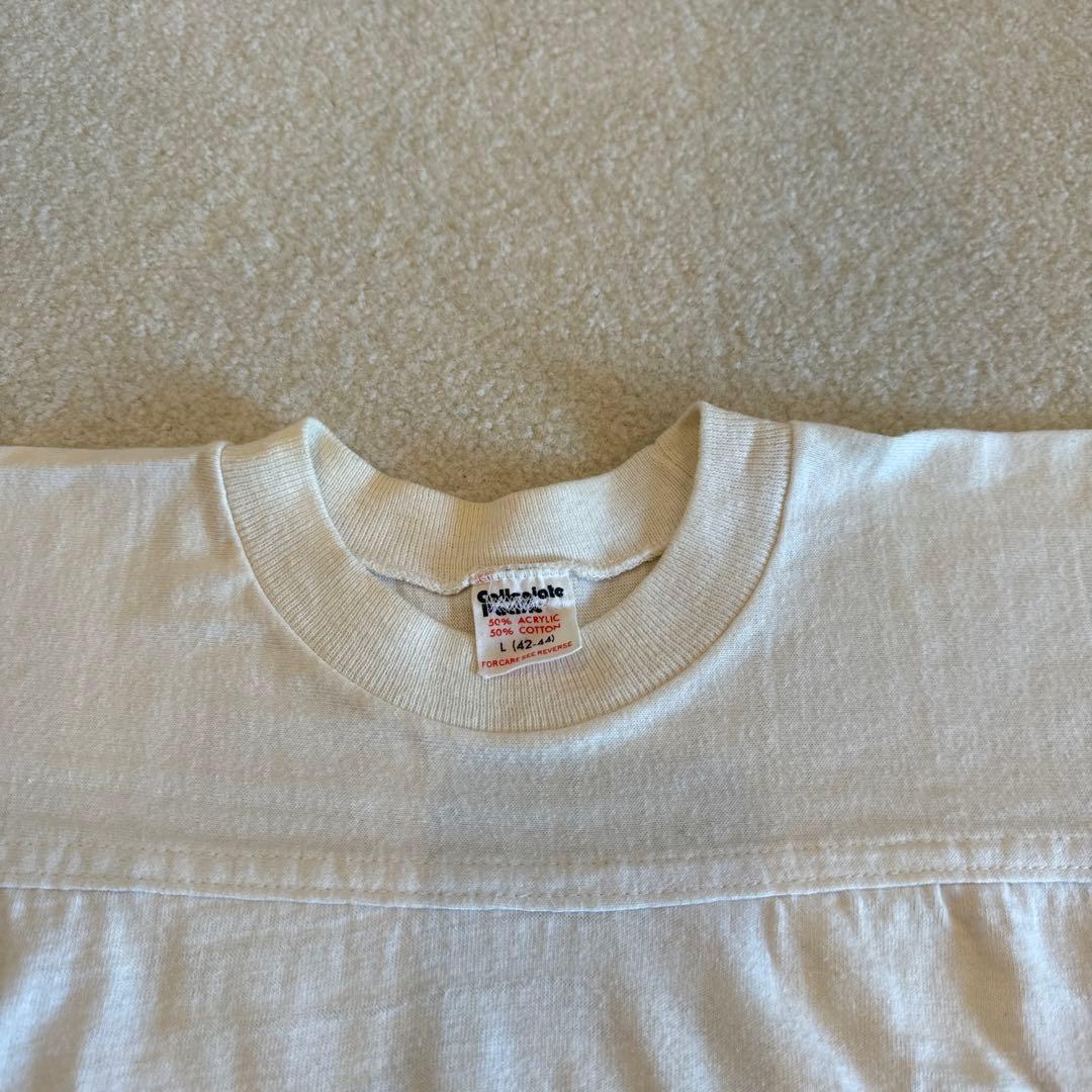 collegiate pacific 七分袖 フットボールTシャツ ヴィンテージ