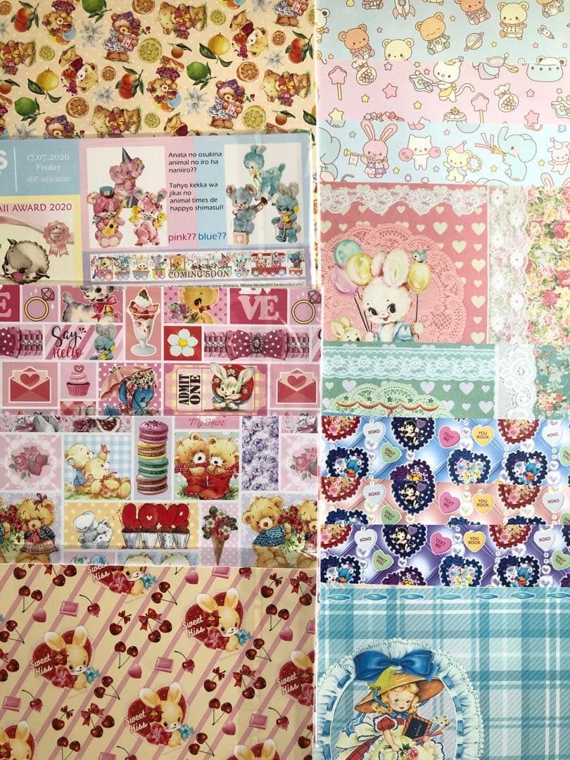 ■A4 デザペ おまかせ50枚■A ランダム デザインペーパー 国内 海外作家