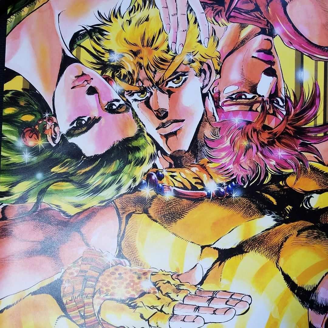 ジョジョ展 2部 B2ポスター 戦闘潮流 シーザー ジョセフ リサリサ荒木飛呂彦