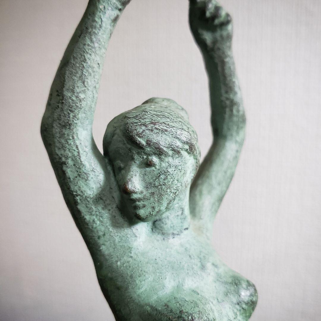 ブロンズ像　本郷新　銘　清流　裸婦　昭和　モニュメンタル　札幌　彫刻家