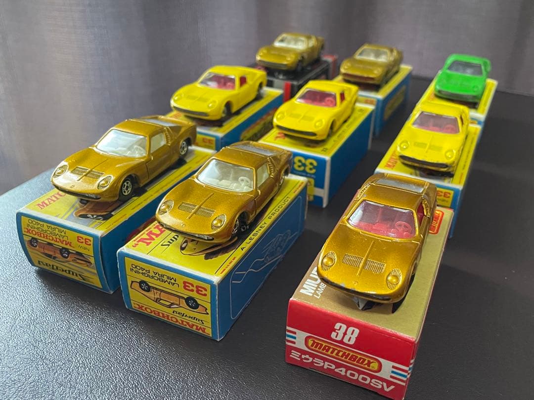 【DOT】マッチボックス ランボルギーニミウラ 9台 箱つき