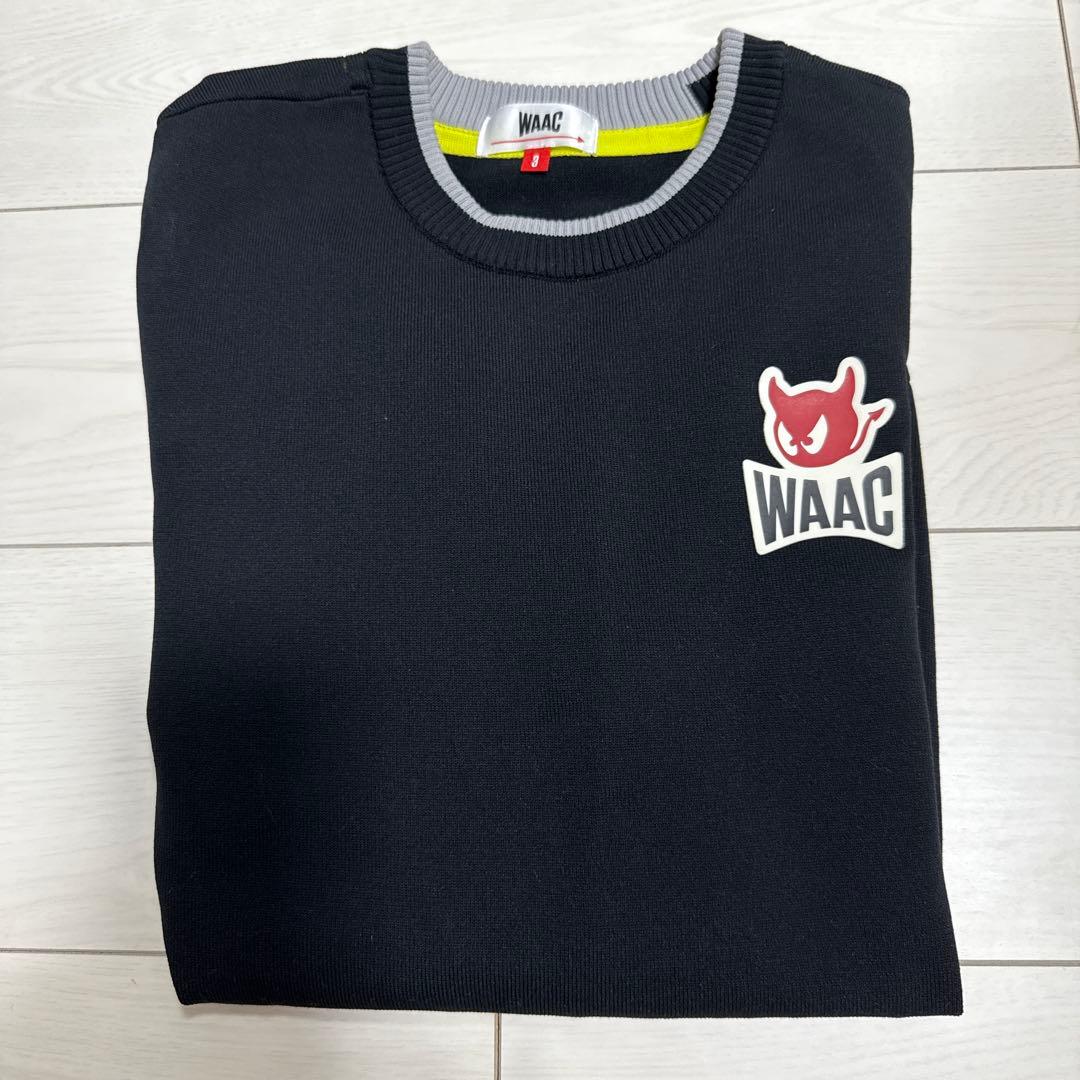 WAAC ブラックニットシャツ