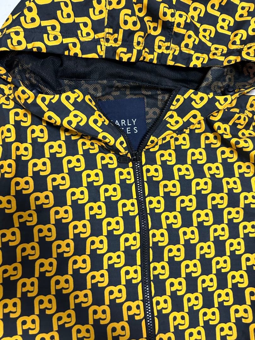 パーリーゲイツ ゴルフ 総柄 ウインドブルゾン フード付き 女性用 1サイズ