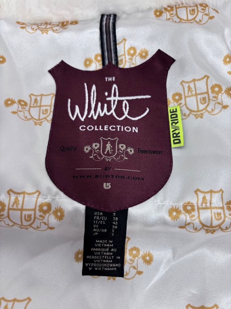 BURTON The White Collection ネイビー チェック柄 S