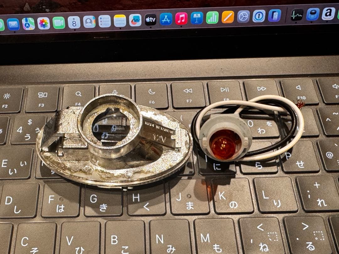 サンバー TV2 最終型 ヘッドライト左右とLEDバルブ サイドウィンカー外品付